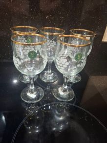 5 Penrose Crystal Glasses