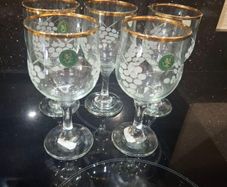 5 Penrose Crystal Glasses