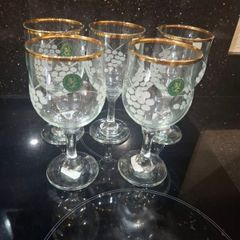 5 Penrose Crystal Glasses