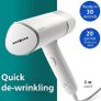 3000 Series Handheld Steamer, Compact and Foldable, 1000W Power, Up to 20g/min Steam, Ready in 30 Seconds, Safe for All Fabrics, No Ironing Board Needed Image 3