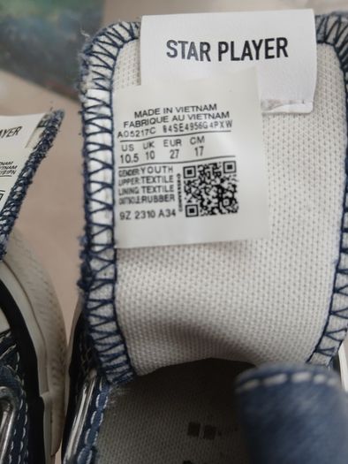 Converse Kids Star Player 76 Trainers Size 10