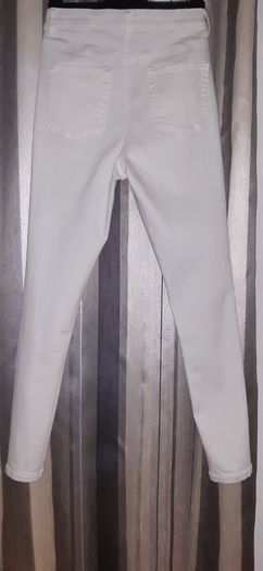 High Waist White Jeans