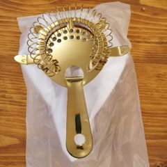 Gold Hawthorne cocktail strainer
