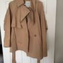 COS short trench coat with pleated back and belt size 10/38 Image 2