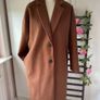 coat Bnwt brown coat Made in Italy brand size small Image 3