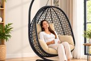 Hanging Chair with Frame Hanging Basket - Indoor and Outdoor Hanging Chair