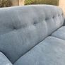 3 seater couch. Ikea Esseboda Tallmyra blue with dark wooden legs Image 3