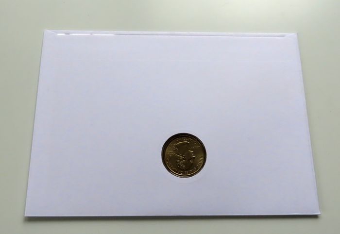 Horse racing coin & stamp cover  USA 1999 quarter dollar BUNC misaligned error