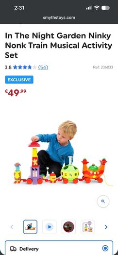 In The Night Garden Ninky Nonk Train Musical Activity Set