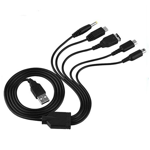5 In 1 Usb Charging Cable For Nintendo Gba Sp Wii U 3ds Ds Lite Dsi Xl Dsi Psp
