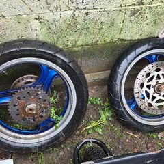 rs125 front forks and wheels