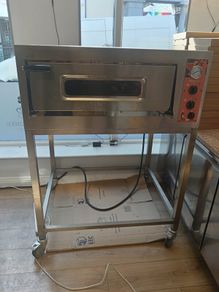 Commercial Electric Pizza Oven with Trolley