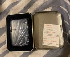 Brand new, Blue zippo style lighter in casing