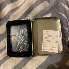 Brand new, Blue zippo style lighter in casing