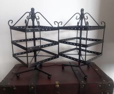 Earrings organizer black (set of 2)