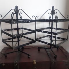 Earrings organizer black (set of 2)