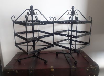 Earrings organizer black (set of 2)