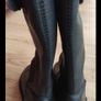 Clarks Originals Black Pebbled Leather Tall Knee High Boots  UK 6 / EU 39 Image 6