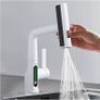Waterfall Pull Out Kitchen Faucet Intelligent Digital Display Cold Hot Mixer Taps Rotatable Sink Image 4