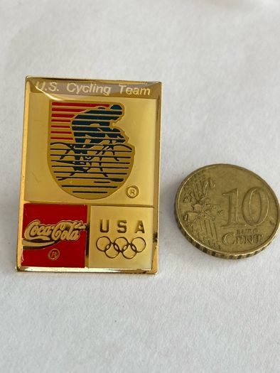 Coca Cola Cycling Olympic pin