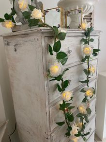 ShabbyChic  Long Velvet feel to touch roses and Frames free