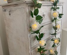 ShabbyChic  Long Velvet feel to touch roses and Frames free