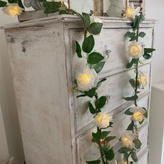 ShabbyChic  Long Velvet feel to touch roses and Frames free