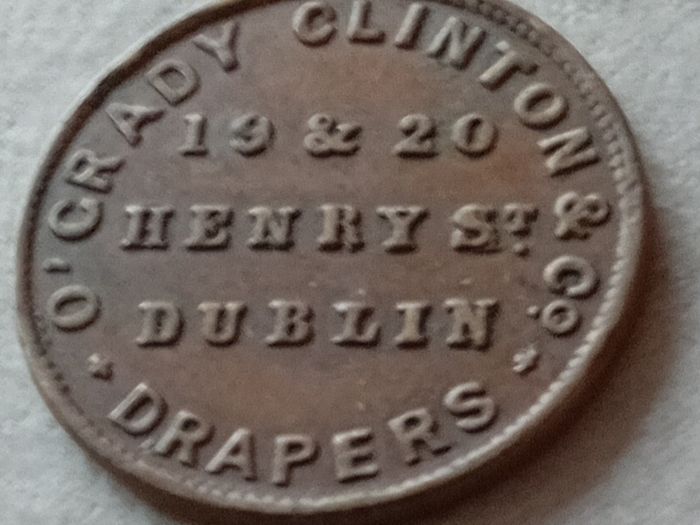 Ireland Farthing Token O' Grady Clinton Henry Street Drapers