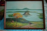 Oil on Canvas by  philipino artist Victor Cabisada