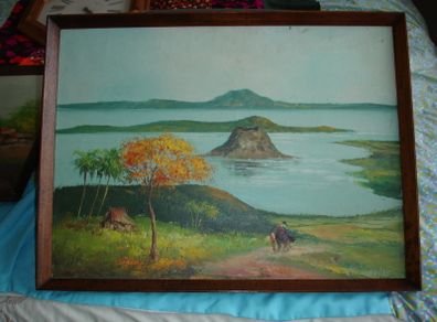 Oil on Canvas by  philipino artist Victor Cabisada