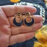 Vintage Unique 1980s Necklace and Earrings Set Image 3