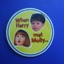 WHEN HARRY MET MOLLY (Safeway supermarkets) - a very large promotional button badge (1996/1997), 3" diameter Image 2