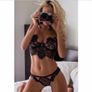 Eyelash Black lace Lingerie Image 3