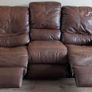 Genuine Italian Leather 3-Piece Reclining Suite Image 6
