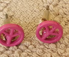 New - A Cute Pair of Pink Stud Earrings - Claire's - See Pics - #
