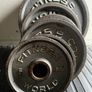 130kg Vintage Deep Dish World Fitness olympic weight plates Image 9
