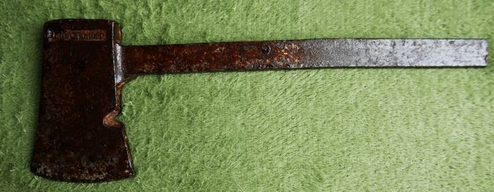 Vintage Forged World Famous Hand Axe Hatchet Wood Splitter Old Tool