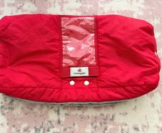 Chubby Papa Red Pram Stroller Handmuff Hand warmers