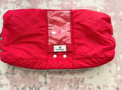 Chubby Papa Red Pram Stroller Handmuff Hand warmers