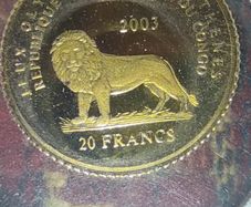 gold coin Congo