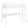 loft bed with desk and mattress Image 3