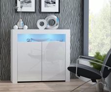 LED Sideboard Modern Sideboard with LED lights LED Cabinet Living Room High Gloss Sideboard