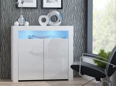 LED Sideboard Modern Sideboard with LED lights LED Cabinet Living Room High Gloss Sideboard