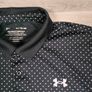 Under Armour Polka Dot Patterned Golf Polo Shirt Mens XL Image 3