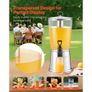 Beverage Dispenser, 8L Drink Dispenser for Parties, Stainless Steel + Plastic Juice Dispensers with Spigot Ice Chamber Image 2