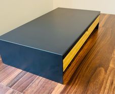 IKEA Eloven Monitor Stand with Bamboo Drawer - Black - 2 items available