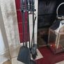 Traditional Black Fireplace Companion Set Image 2