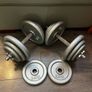 2x19.6kg adjustable cast iron dumbbells Image 3