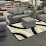 Kensington Grey Fabric Fullback Cushions Sofa Image 9