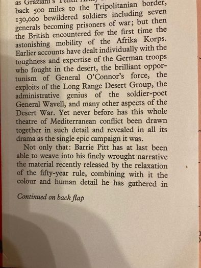 War book:'The crucible of war.Western desert 1941'